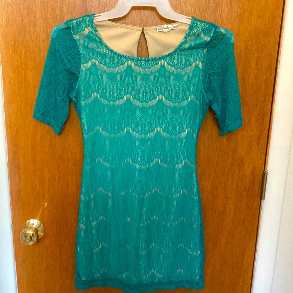 Accidentally in Love Green Cocktail Dress - S